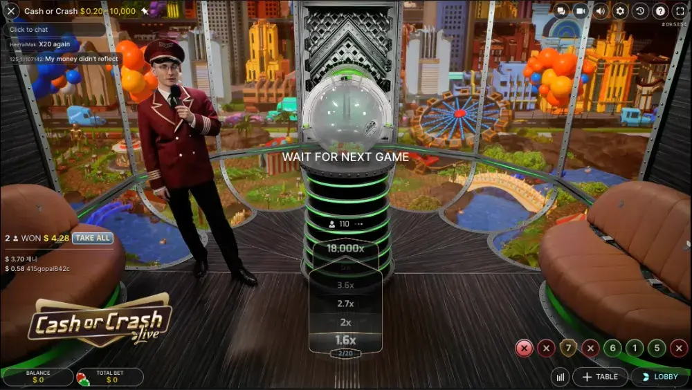 Cash or Crash Bonus Game