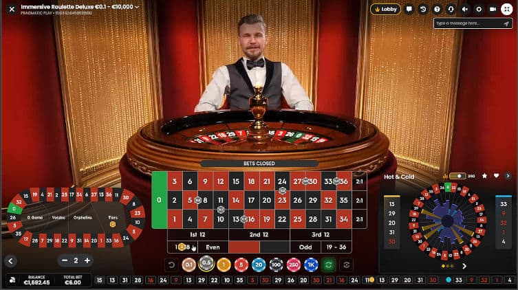 Immersive Roulette Top-up Phase