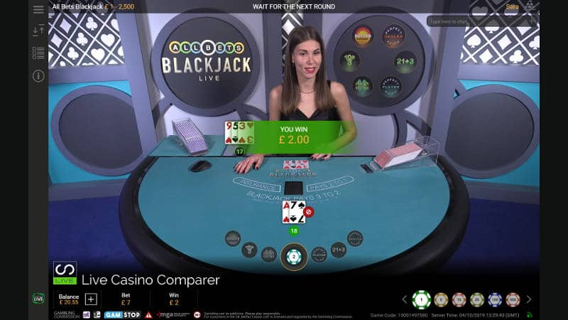 All Bets Blackjack Bonus Game