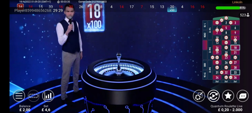 Quantum Roulette Bonus Game