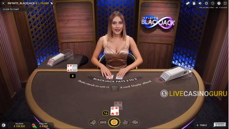 Infinite Blackjack Spin Modes