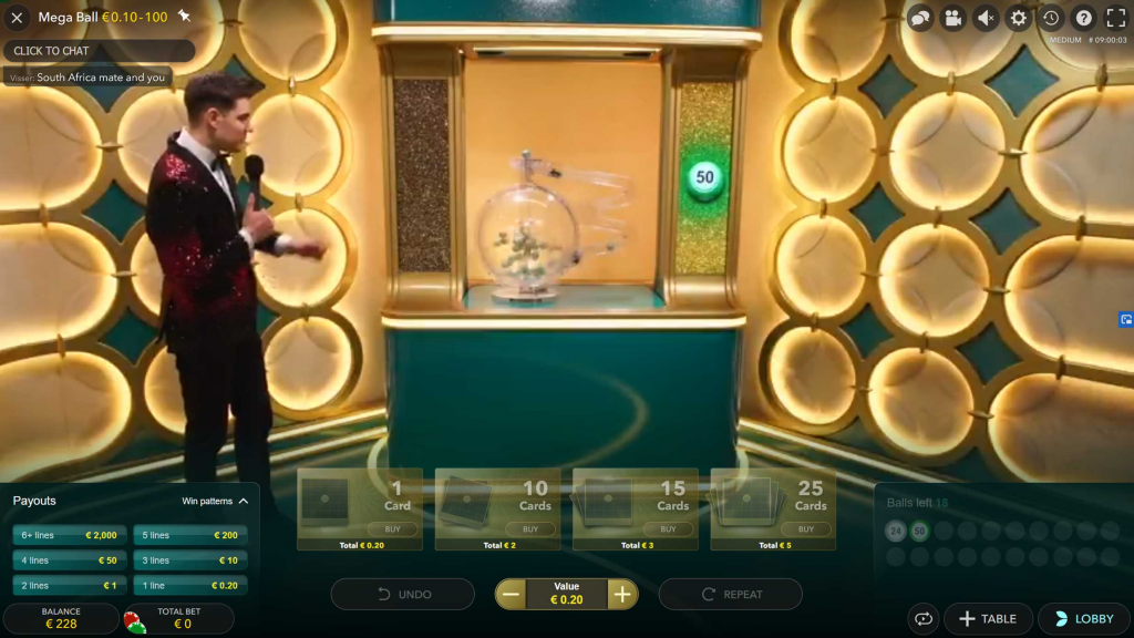 Mega Ball Top-up Phase
