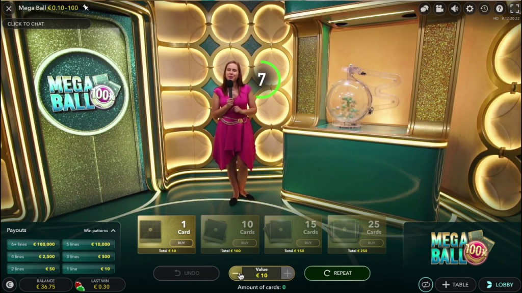 Mega Ball Bonus Game